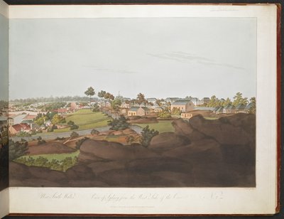 Uitzicht op Sydney vanaf de westkant van de baai door William Alexander