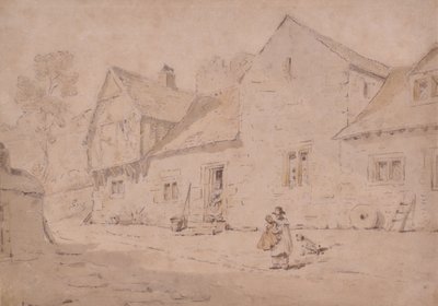 Dorpsscène, Kent door William Alexander