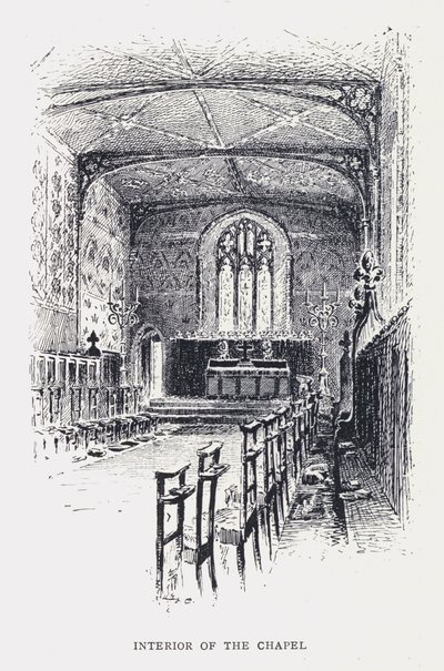 Interieur van de Kapel door William Alexander Ansted