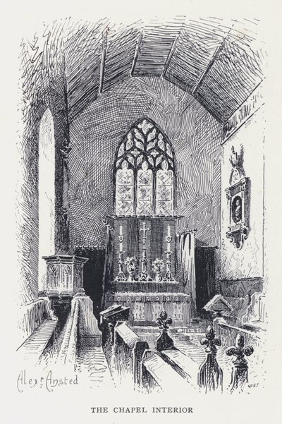 Het Kapelinterieur door William Alexander Ansted