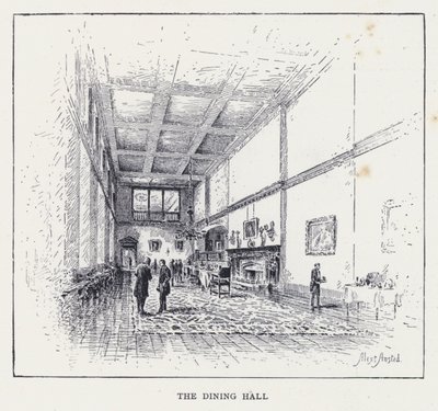 De Eetzaal (gravure) door William Alexander Ansted