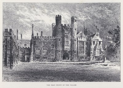 De Hoofdingang van het Paleis (gravure) door William Alexander Ansted