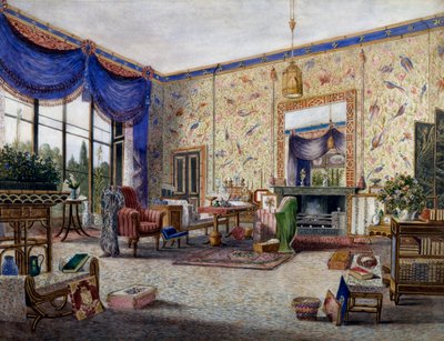 Salon in Middleton Park, door William Alfred Delamotte (1775-1863) door William Alfred Delamotte