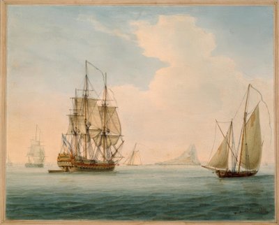 Brits oorlogsschip door William Anderson