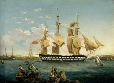 Het schip HMS 