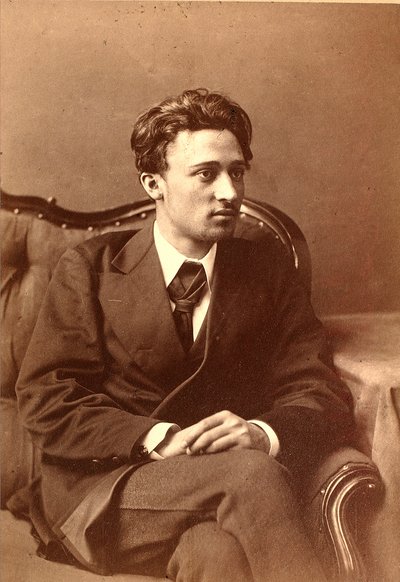 Portret van de auteur Vsevolod Mikhailovich Garshin door William Andreevich Carrick