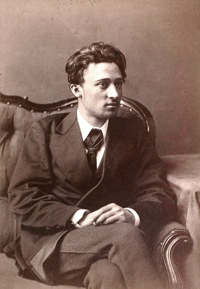 Vsevolod Garshin, Russische auteur, late 1870s door William Andreevich Carrick