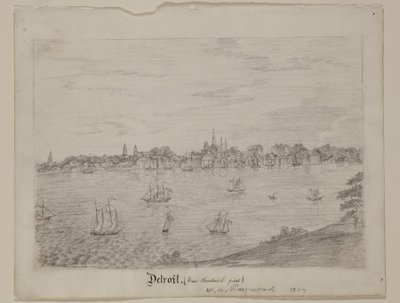 Detroit, ca. 1837 door William Asa Raymond