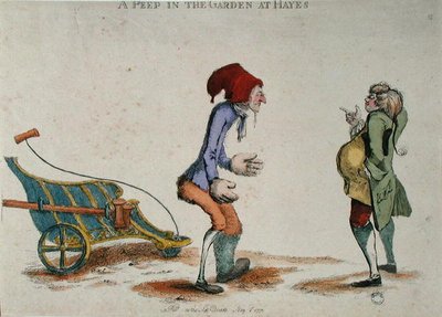 Een blik in de tuin bij Hayes, mei 1773 door William Austin