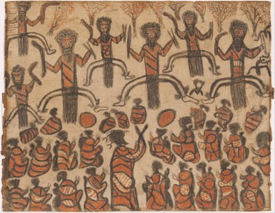 Wurundjeri mensen - Corroboree door William Barak