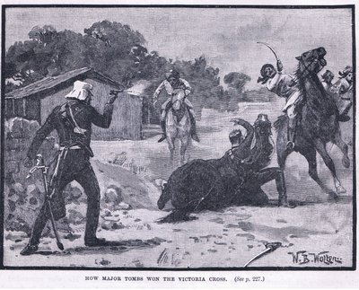 Hoe Majoor Tombs het Victoria Cross won 1857 AD door William Barnes Wollen