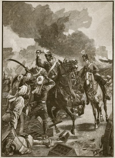 Thackwell bij Sobraon, 1846, illustratie uit 