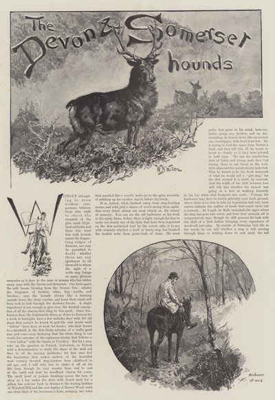 De Devon en Somerset Honden door William Barnes Wollen