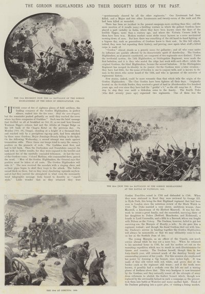 De Gordon Highlanders en hun Dappere Daden uit het Verleden door William Barnes Wollen
