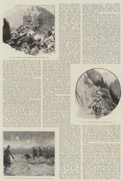 De Gordon Highlanders en hun dappere daden uit het verleden door William Barnes Wollen