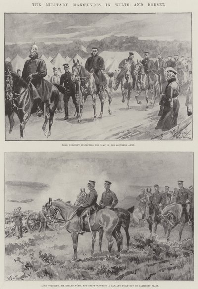 De Militaire Manoeuvres in Wilts en Dorset door William Barnes Wollen