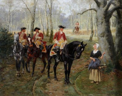De Patrouille, c.1906 door William Barnes Wollen