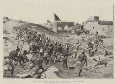 De Soudan Vooruitgang, de 11e Soudanese aanvallend de Dervishes in de Strijd bij Abu Hamed door William Barnes Wollen