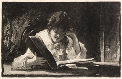 Meisje Lezen door William Baxter Closson