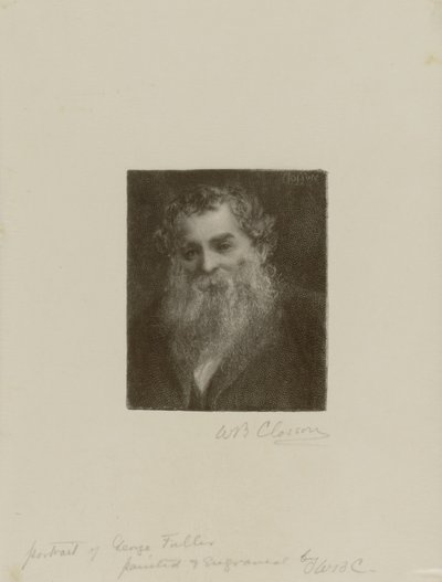 Portret van George Fuller door William Baxter Closson
