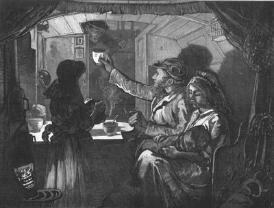 Kanaalleven - Theetijd op een aapboot door William Bazett Murray