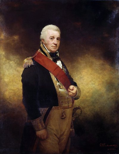 Portret van Admiraal Sir Alexander Cochrane (1758-1832) door William Beechey