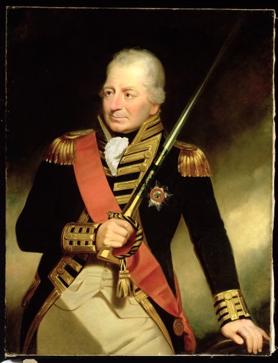 Portret van John Jervis (1735-1823) Eerste Graaf van St. Vincent, c.1805 door William Beechey