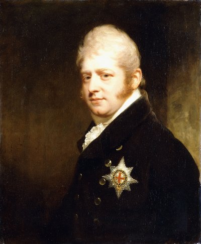 Portret van Prins Adolphus Frederick, Hertog van Cambridge, buste lengte met de Ster van de Kousenband, 1808 door William Beechey