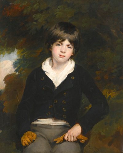 Portret van een jongen, naar verluidt Master Barker door William Beechey