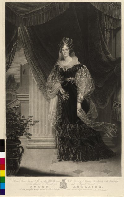 Prinses van Saksen-Meiningen Adelaide door William Beechey