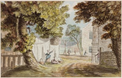 Druk Huisje door William Beilby