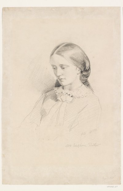 Josephine Butler, vroege feministische campagnevoerder, 1856 door William Bell Scott