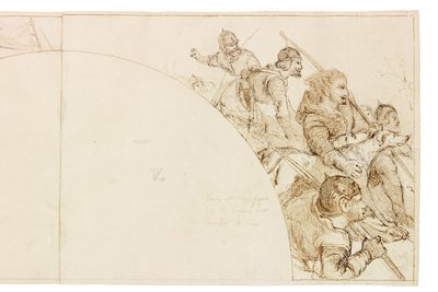 Schets voor Muurschildering in Wallington Hall door William Bell Scott