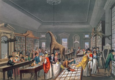 Interieur van de Egyptische Hal, Piccadilly, geëtst door de kunstenaar, c.1815-25 door William Benjamin Sarsfield Taylor