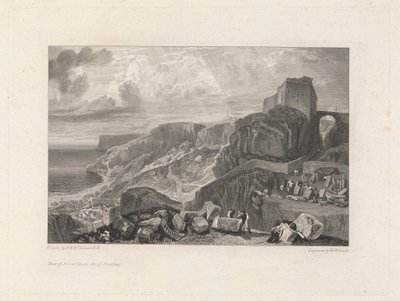 Boog- en pijlkasteel, Isle of Portland door William Bernard Cooke
