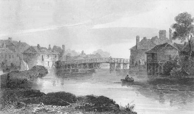 Eton Bridge, 1809 door William Bernard Cooke