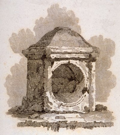 De London Stone, Cannon Street, City of London, 1806 door William Bernard Cooke