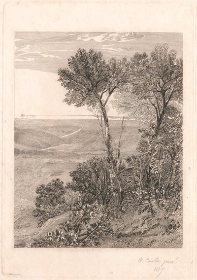 De vallei van Ashburnham, een replica van de rechterhelft door William Bernard Cooke