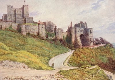 Kasteel Dover vanaf Castle Hill door William Biscombe Gardner