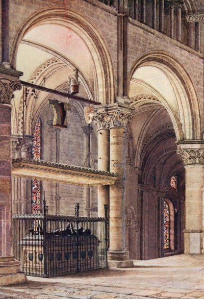 Graf van Edward de Zwarte Prins in Trinity Chapel, Canterbury Cathedral door William Biscombe Gardner