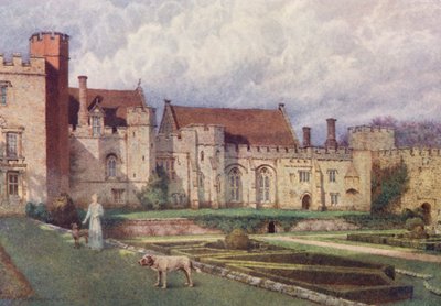 Penshurst Place vanaf het terras door William Biscombe Gardner
