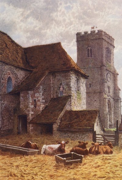 Overblijfselen van het paleis van de aartsbisschop, Charing door William Biscombe Gardner