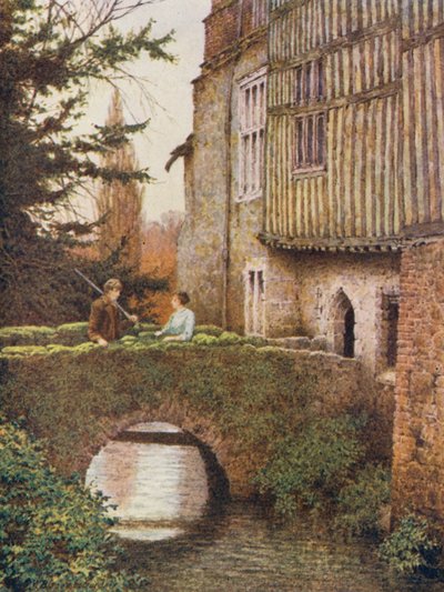 De oostkant van Ightham Mote door William Biscombe Gardner