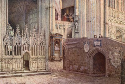 Het Martelaarschap, Canterbury Kathedraal door William Biscombe Gardner