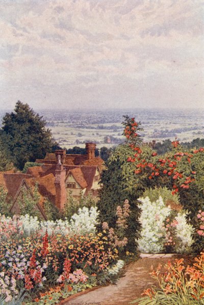 De Weald vanuit de Tuin van de Dokter, Sutton Valence door William Biscombe Gardner