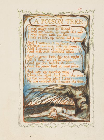 Een gifboom. Songs of Innocence and of Experience door William Blake