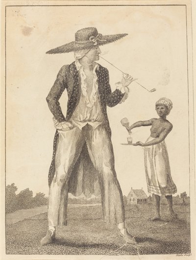 Een Surinaamse Planter in zijn Ochtendkleding, 1793 door William Blake