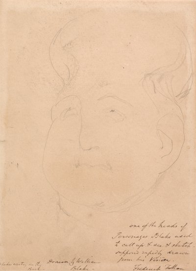 Een visionair hoofd door William Blake