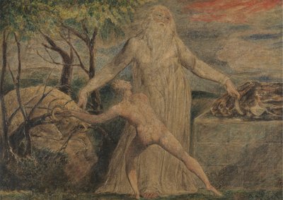 Abraham en Isaac door William Blake