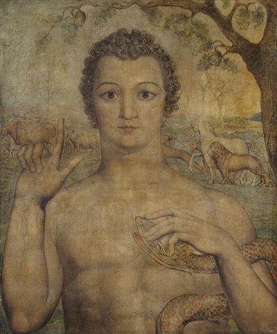 Adam benoemt de dieren door William Blake